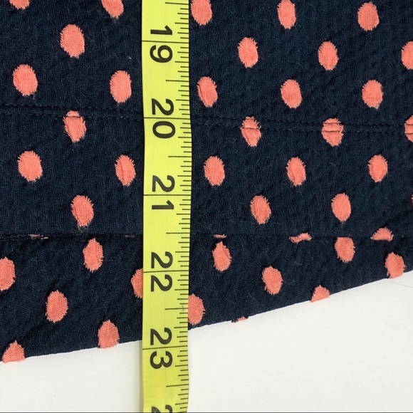 Ace Delivery Polka Dot Twisted Collar Blue Top S - Picture 7 of 7